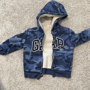 GAP Kids Blue Camouflage Hoodie